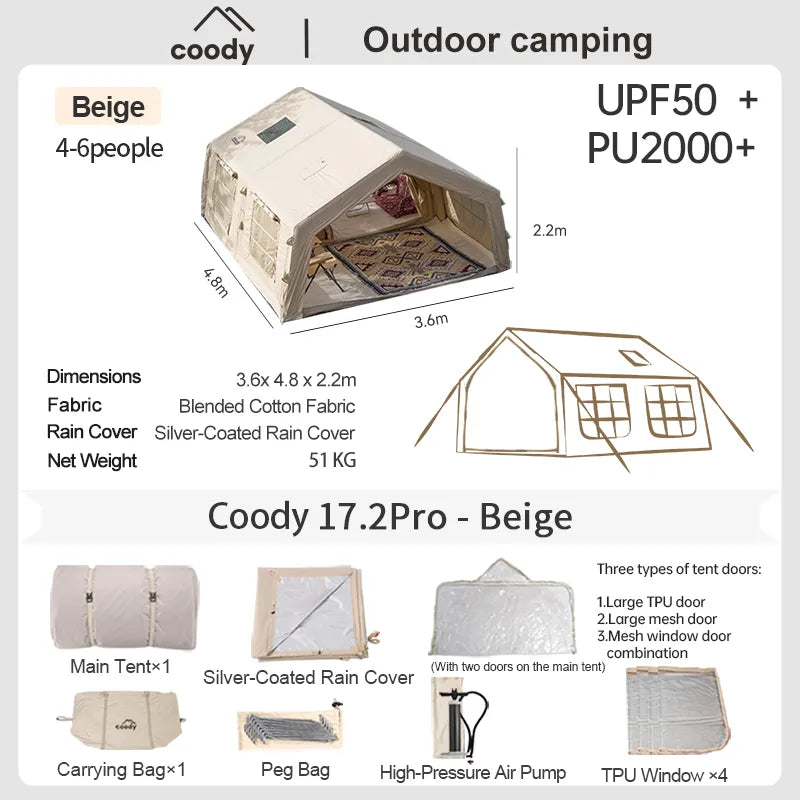 Coody 17.2 Inflatable Tent